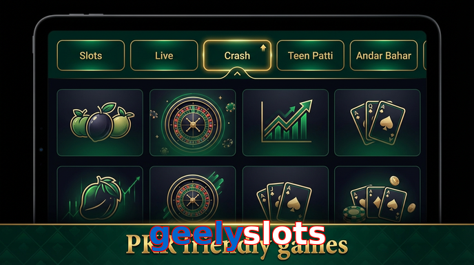 Game list for Geelyslots games section